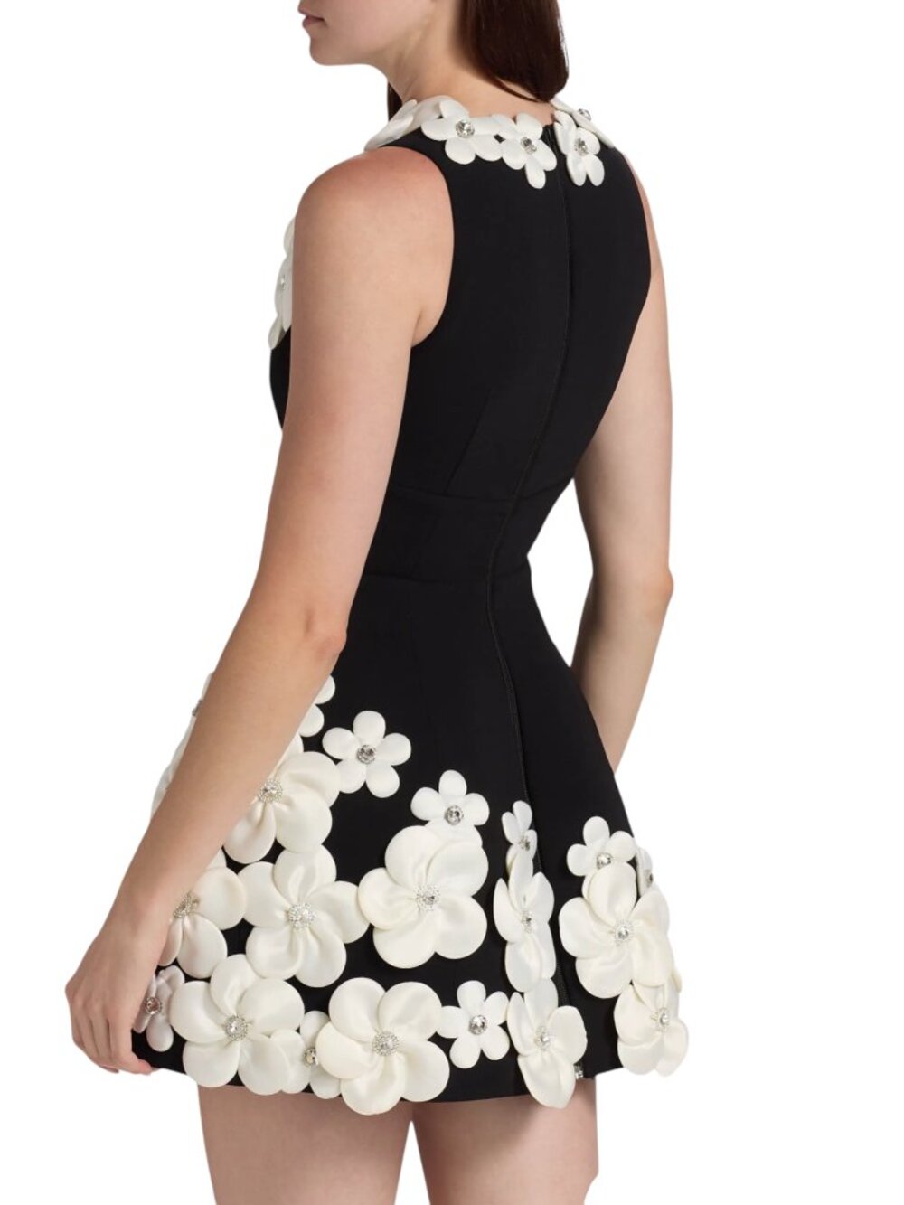 BRONX AND BRONCO  Estelle mini dress with floral embellishments Size S - Picture 9 of 12